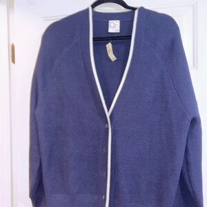 Women's Blue Cardigan Sweater